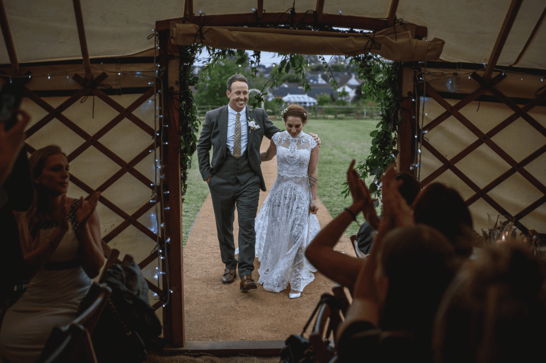 Festival Wedding - Crossing the threshold