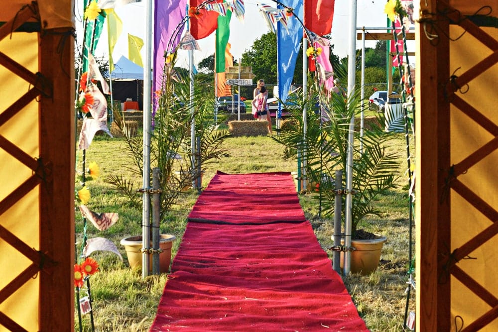 Large Yurt - Red Carpet