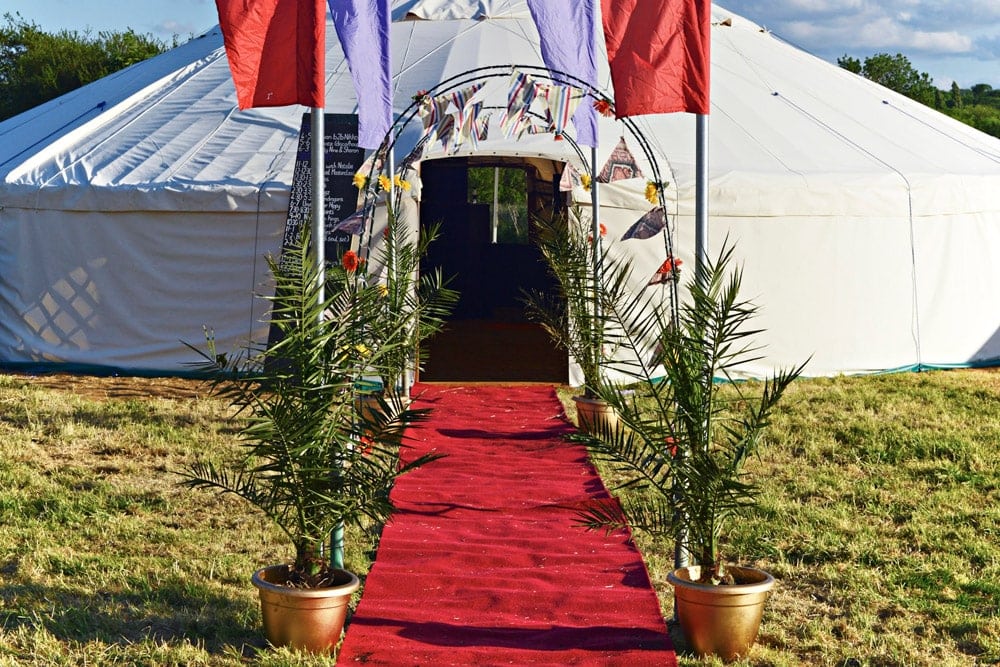 Large Yurt - Red Carpet