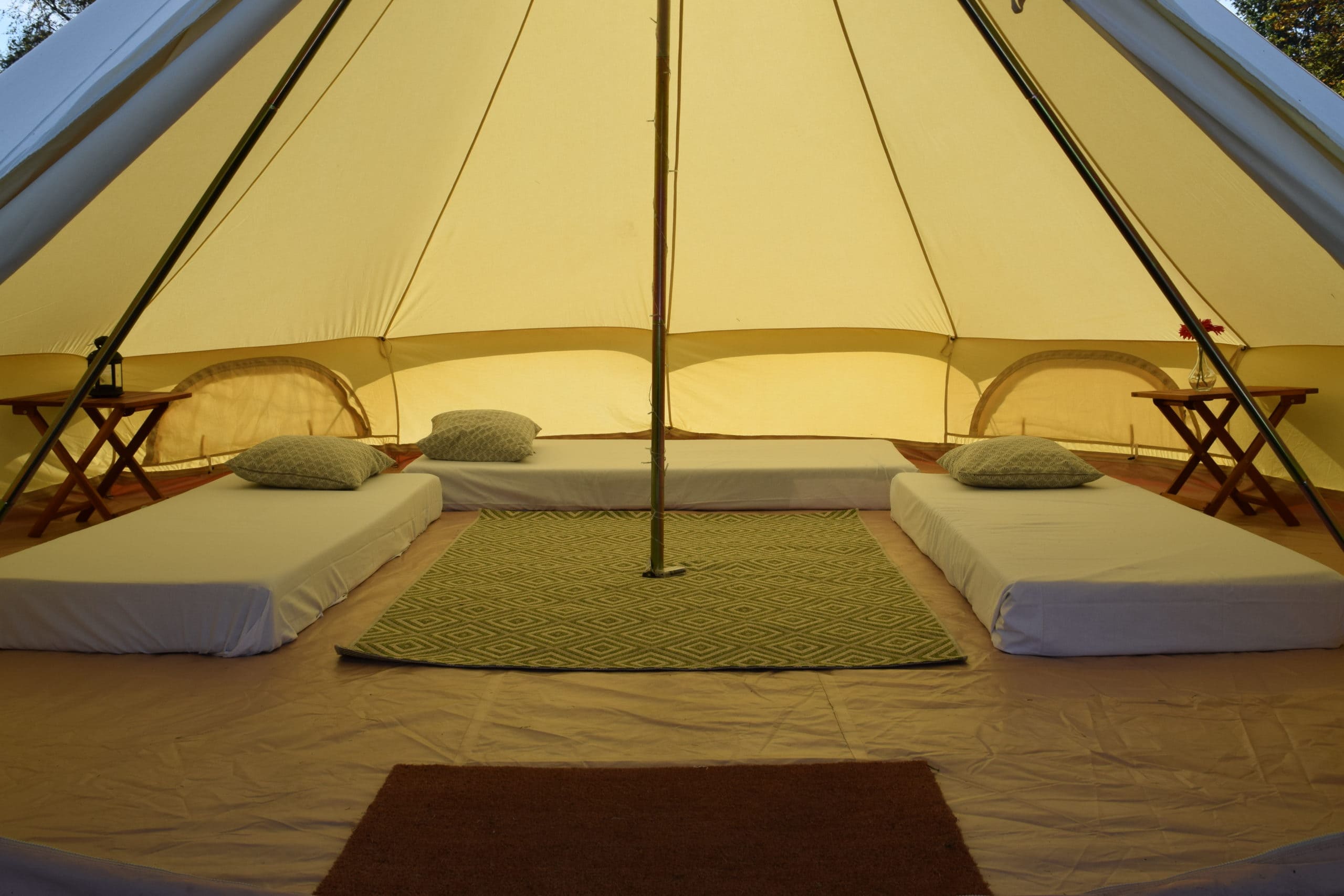 Emperor Bell Tent with furniture