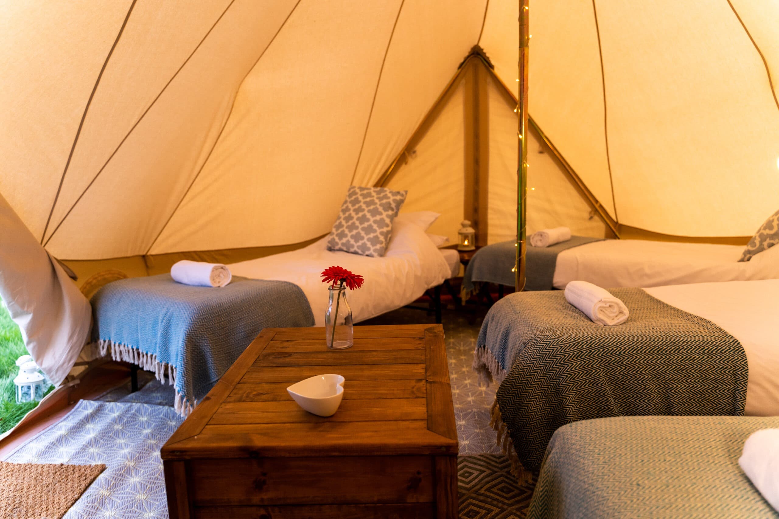 Emperor Bell Tent with a deluxe layout